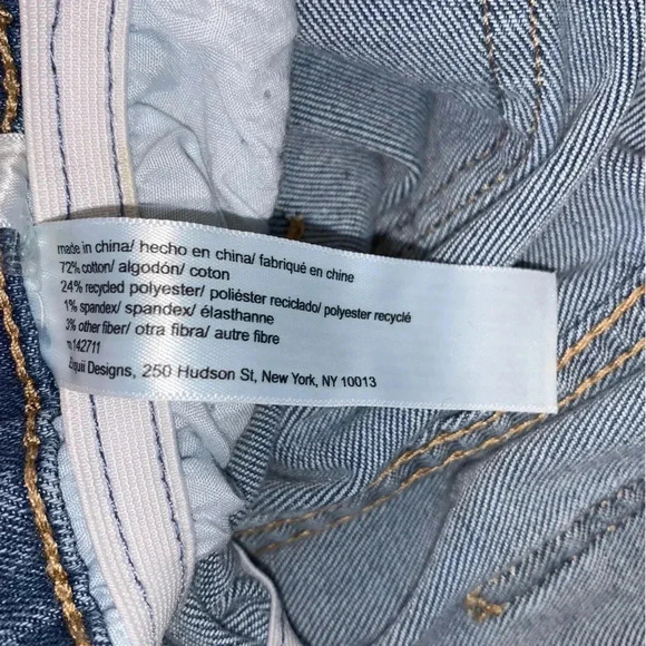 Eloquii Wide Leg Jeans Paperbag High Waist Plus Sz 28 Medium Wash Denim Pants - Picture 8 of 9